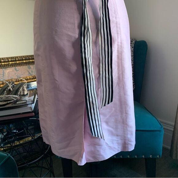 TARA JARMON PINK SILK MIDI DRESS - Picture 8 of 12